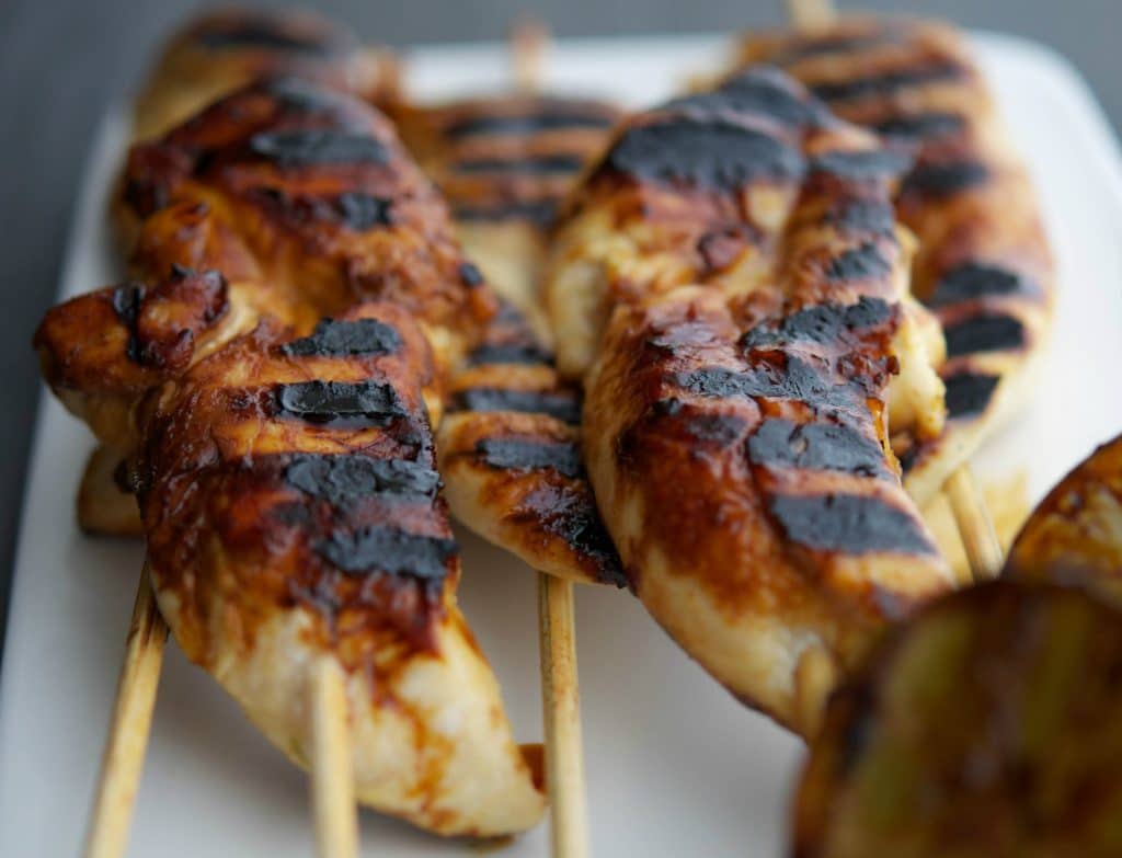 Honey Lime Grilled Chicken Skewers