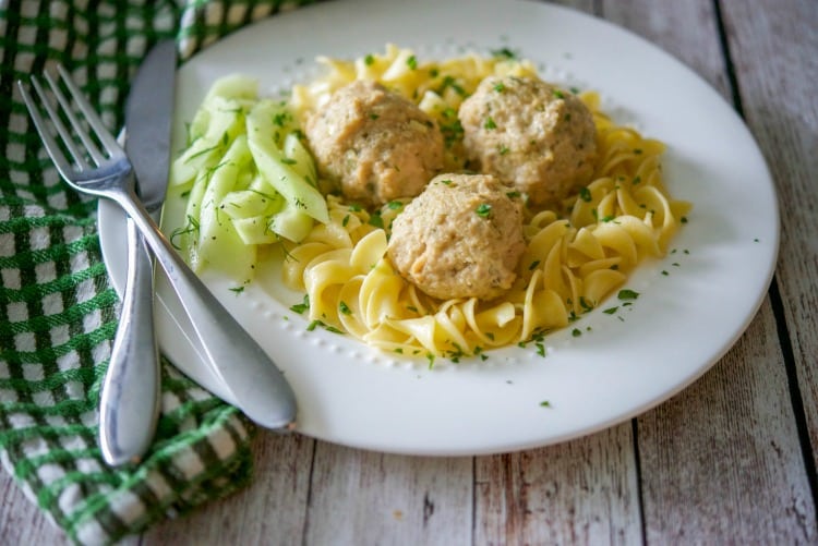 Baked Chicken Tzatziki Meatballs