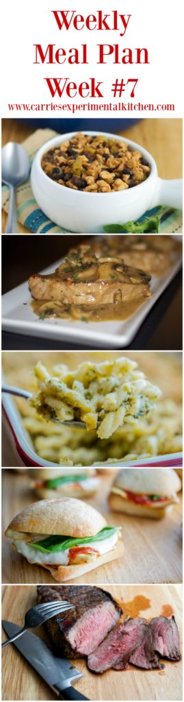 A bunch of food on a plate, with side