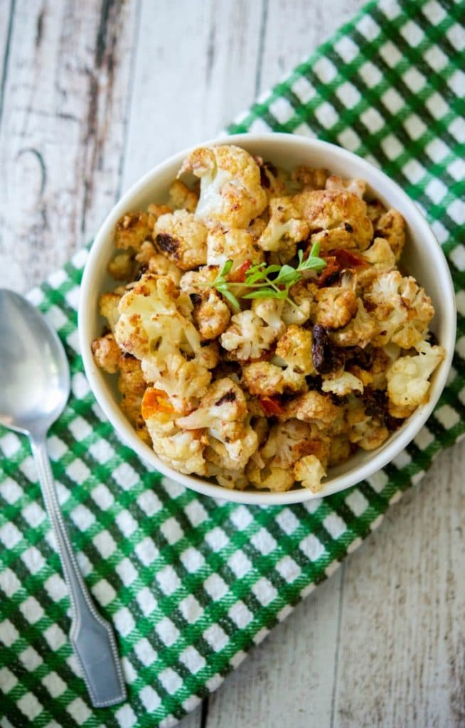 Mediterranean Roasted Cauliflower