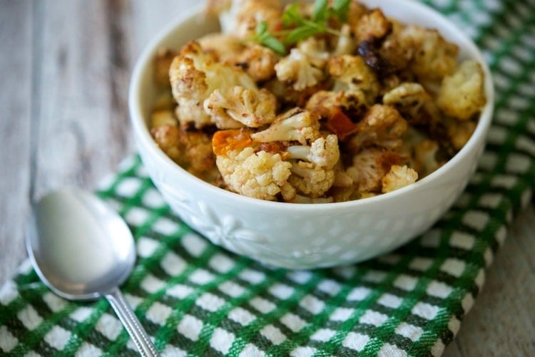 Mediterranean Roasted Cauliflower