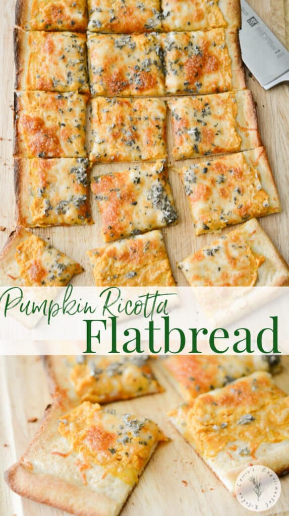 Pumpkin Ricotta Flatbread will become your new favorite Fall recipe. It's perfect for Friday pizza night or weekend game day snacking.