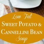 Sweet Potato and Cannellini Bean Soup collage.