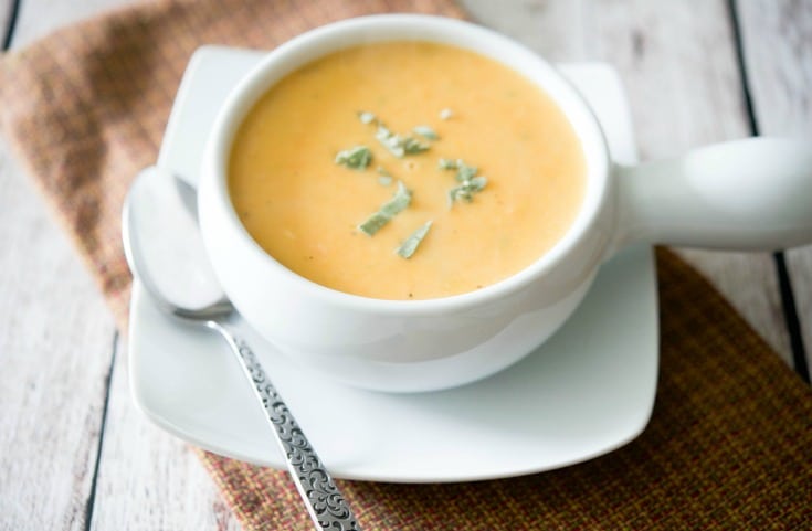 Low Fat Sweet Potato & Cannellini Bean Soup