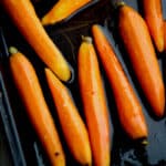 Maple Roasted Baby Carrots are simple to make yet dress up any meal whether it be a weeknight dinner or holiday gathering.