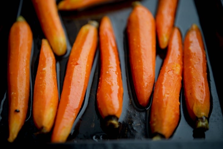 Maple Roasted Baby Carrots