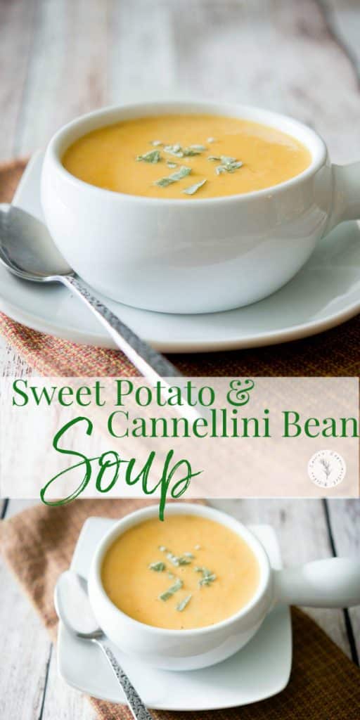 Sweet Potato and Cannellini Bean Soup collage photo