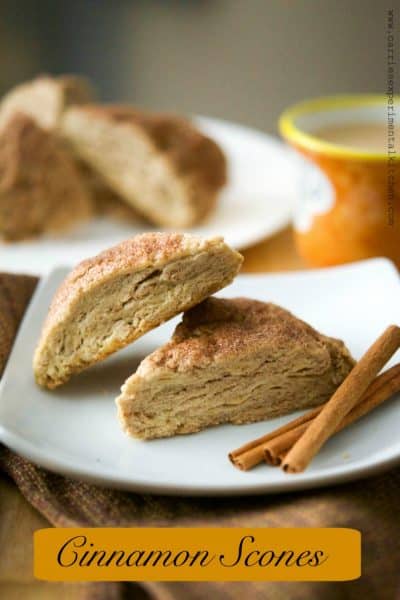 Cinnamon Scones are deliciously moist and perfect for a quick on the run breakfast or afternoon snack with a cup of your favorite hot beverage.