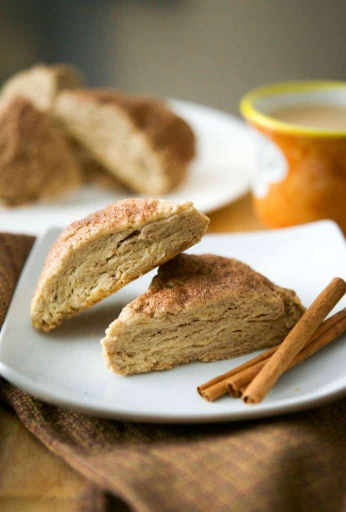 Cinnamon Scones are deliciously moist and perfect for a quick on the run breakfast or afternoon snack with a cup of your favorite hot beverage.