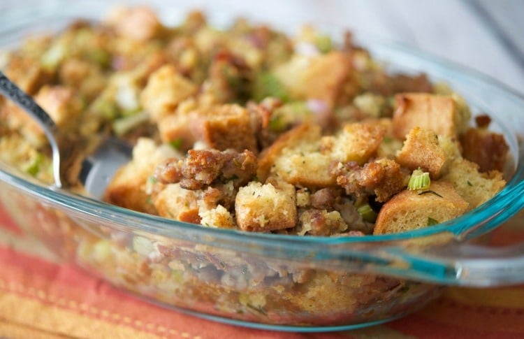 Homemade Italian Sausage Bread Stuffing