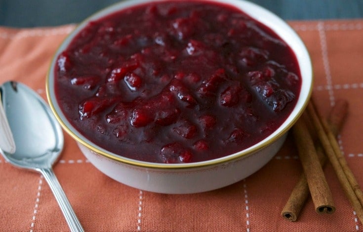 Spiced Cider Cranberry Sauce