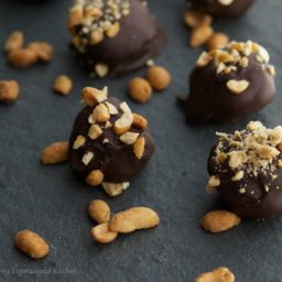 Dark Chocolate Nutter Butter Truffles