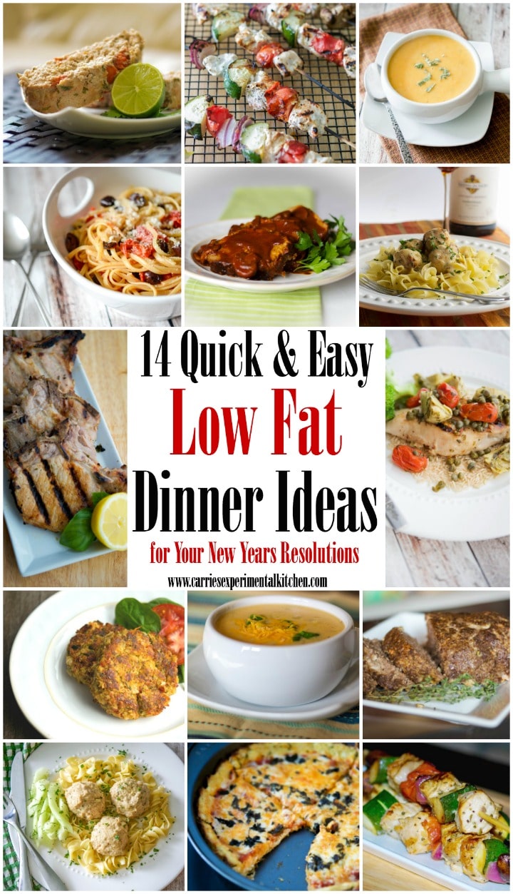 14 Quick & Easy Low Fat Dinner Ideas | Carrie's ...