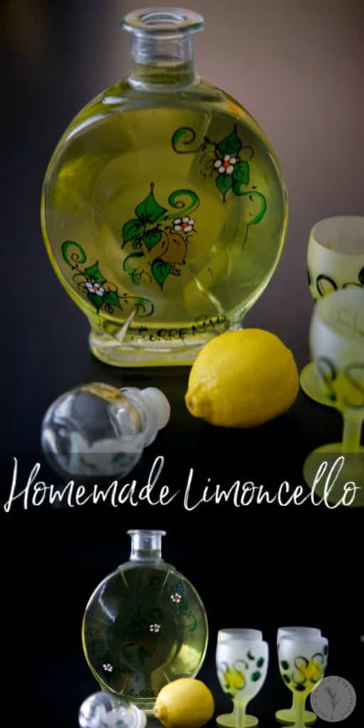 Homemade Limoncello, a lemon flavored liquor, is easy to make at home; though does require a bit of resting time. It also makes a nice hostess gift during the holidays.