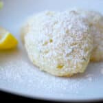 Rosemary Lemon Ricotta Cookies are soft, cake-like cookies with hints of woodsy rosemary and lemon. Perfect for holiday baking platters!