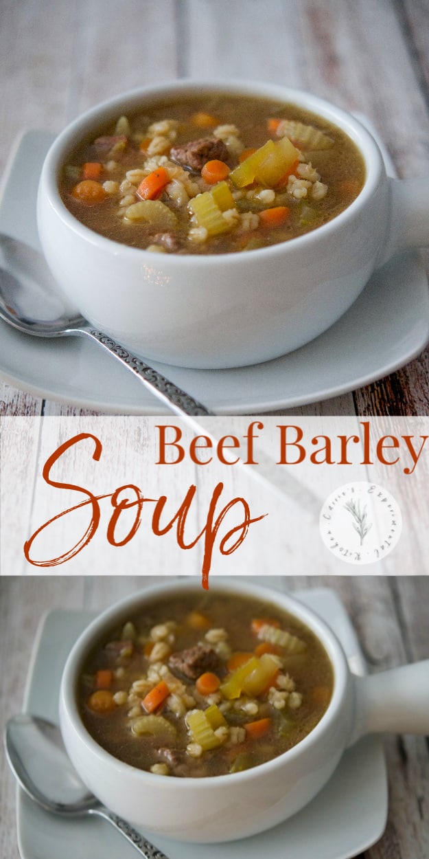 Homemade Beef Barley Soup | Carrie’s Experimental Kitchen