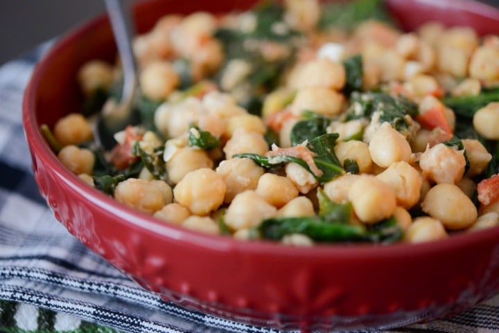 Chick Peas & Spinach