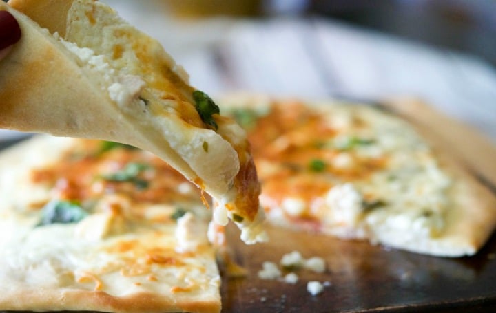 Lemon Chicken Ricotta Pizza