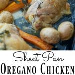 Sheet Pan Oregano Chicken collage photo.