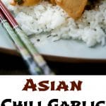 Asian Chili Garlic Chicken collage photo