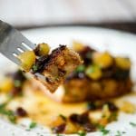 Cajun Pork Chops with Honey, Apple & Raisin Chutney