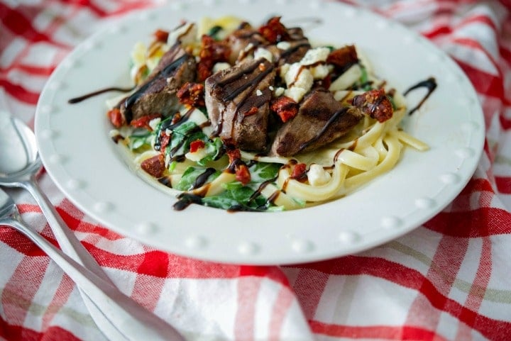 Steak Gorgonzola Alfredo