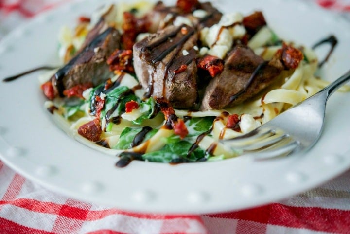 Steak Gorgonzola Alfredo