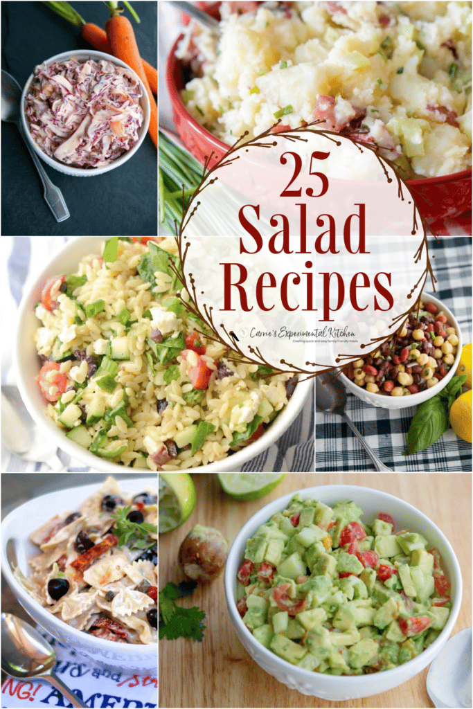 Try one of these 25 Easy & Delicious Summer Salad Recipes. They'll give you a lot of inspiration for your next Summer get together.