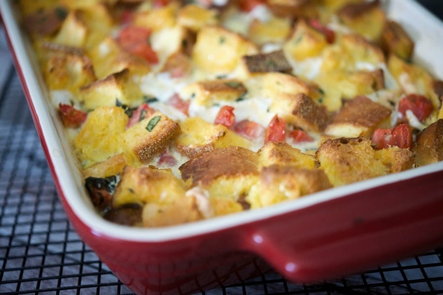 Caprese Breakfast Strata