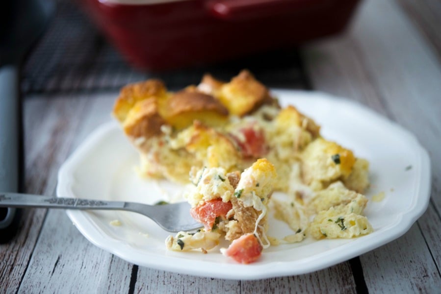 Caprese Breakfast Strata