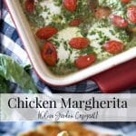 Olive Garden's Chicken Margherita in a casserole dish