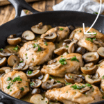 chicken marsala in a skillet