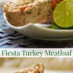 Make dinnertime fun with this Fiesta Turkey Meatloaf made with extra lean ground turkey, fresh tomatoes, garlic, cilantro and lime juice.