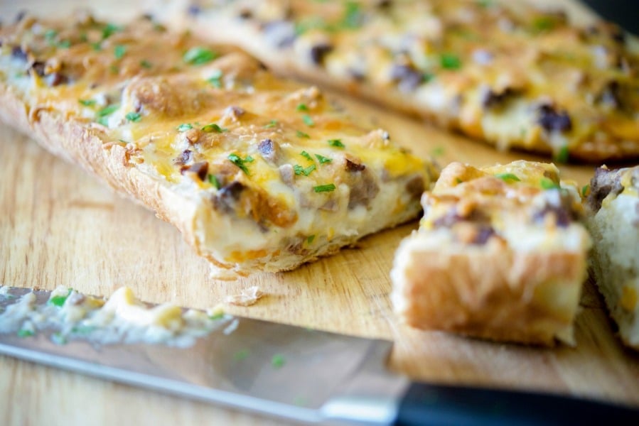 Steak & Cheddar French Bread Pizza