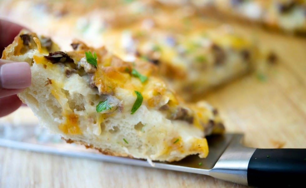 Steak & Cheddar French Bread Pizza