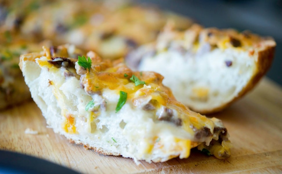 Steak & Cheddar French Bread Pizza