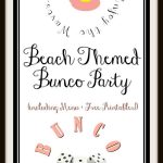 Have even more fun while hosting your next Bunco night with these Beach Themed Bunco Party menu ideas; including free game printables! 