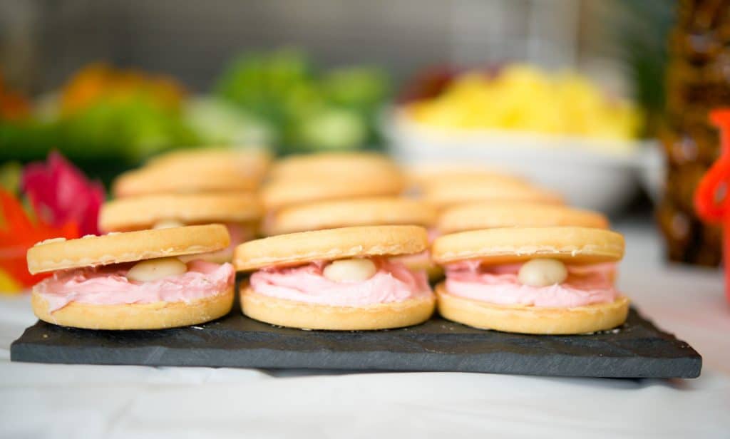 A close up of oyster cookies