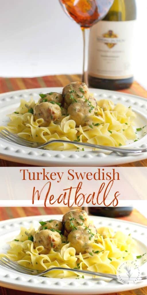 Turkey Swedish Meatballs are delicious small meatballs in a creamy sauce. Eat them on their own or place on top of noodles or rice. 