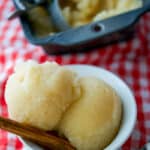 Apple Cider Sorbet is a tasty, sweet, frozen Fall treat made with apple cider, simple syrup and cinnamon made in an ice cream maker.