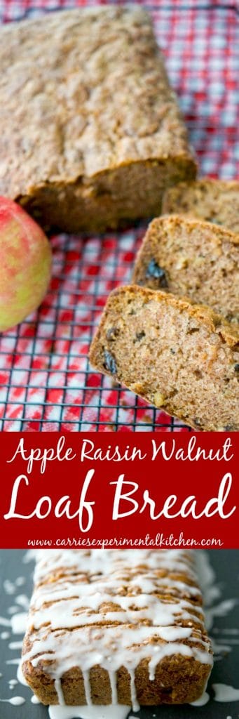 Apple Raisin Walnut Loaf Bread collage