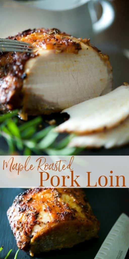 Maple Roasted Pork Loin collage
