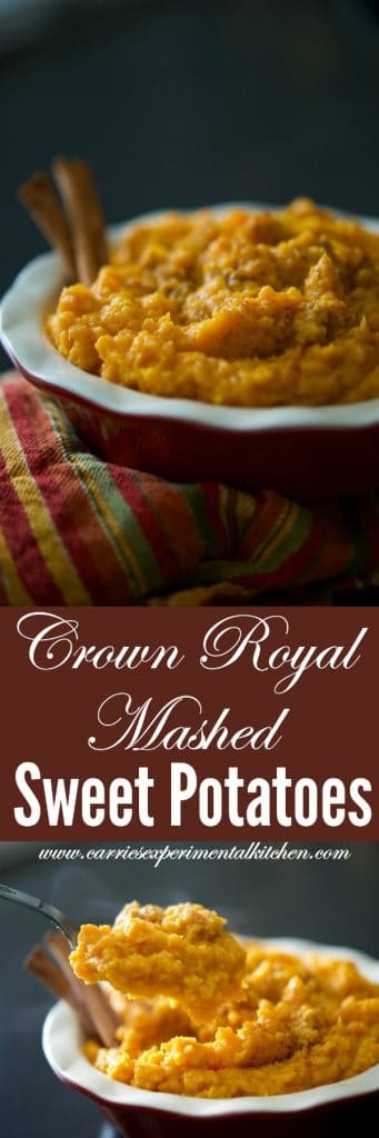 Crown Royal Mashed Sweet Potatoes | Carrie’s Experimental Kitchen