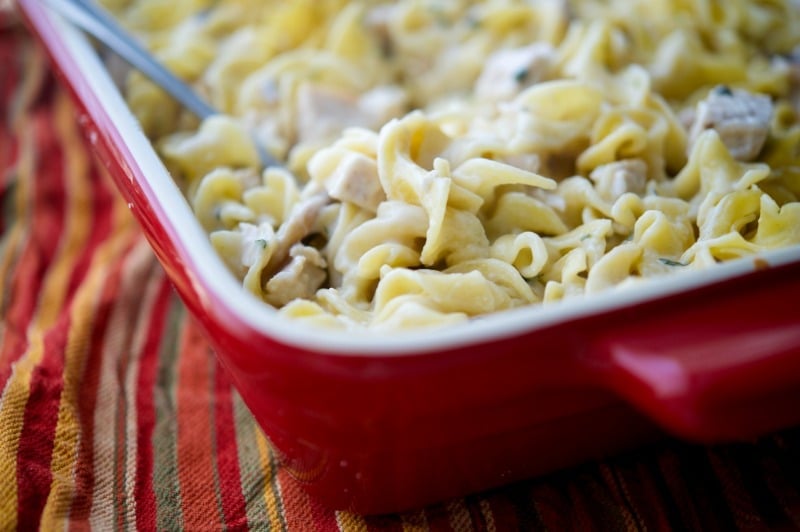 Leftover Turkey Stroganoff Casserole