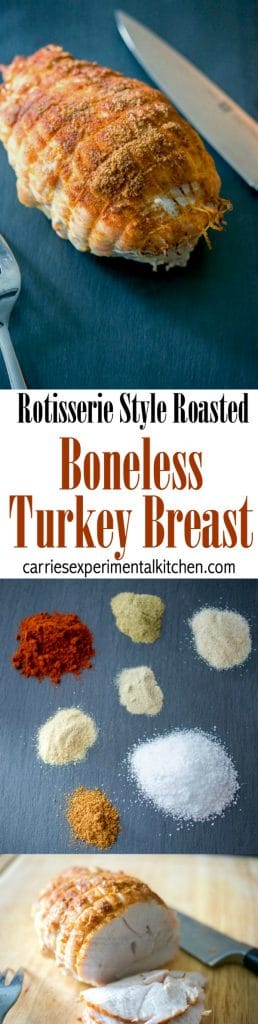 Collage photo of Rotisserie Style Boneless Turkey Breast