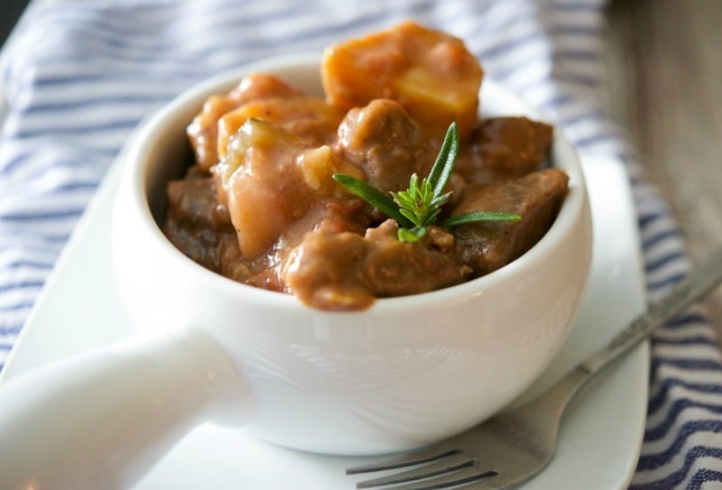 Beef Stew in a Red Wine Sauce