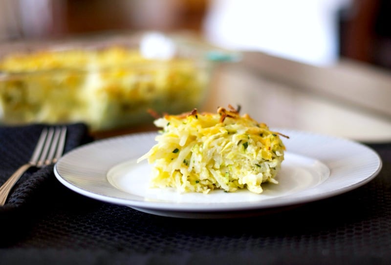 Cheesy Potato and Zucchini Kugel