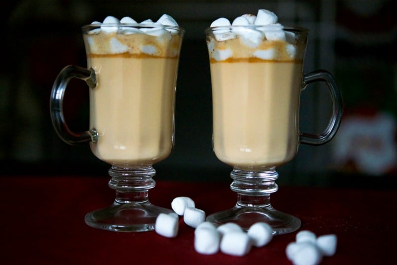 Butterscotch Eggnog Hot Chocolate