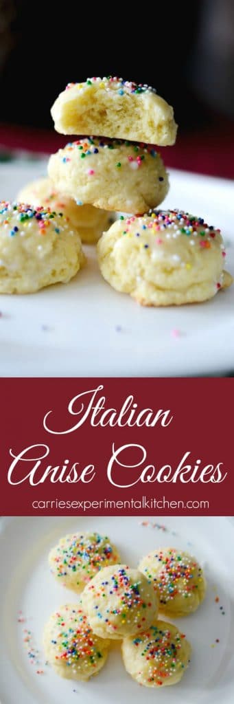 Italian Anise Cookies collage photo.