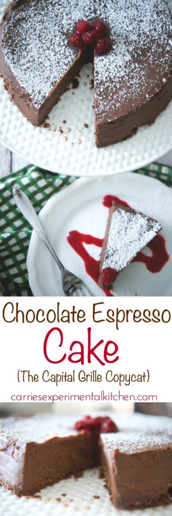 A piece of cake on a paper plate, with Chocolate espresso cake